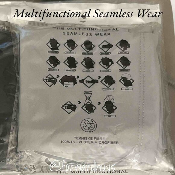 Breathable Polyester Microfiber Multifunctional Seamless Wear 6 Pk ** NEW ** - Picture 3 of 9